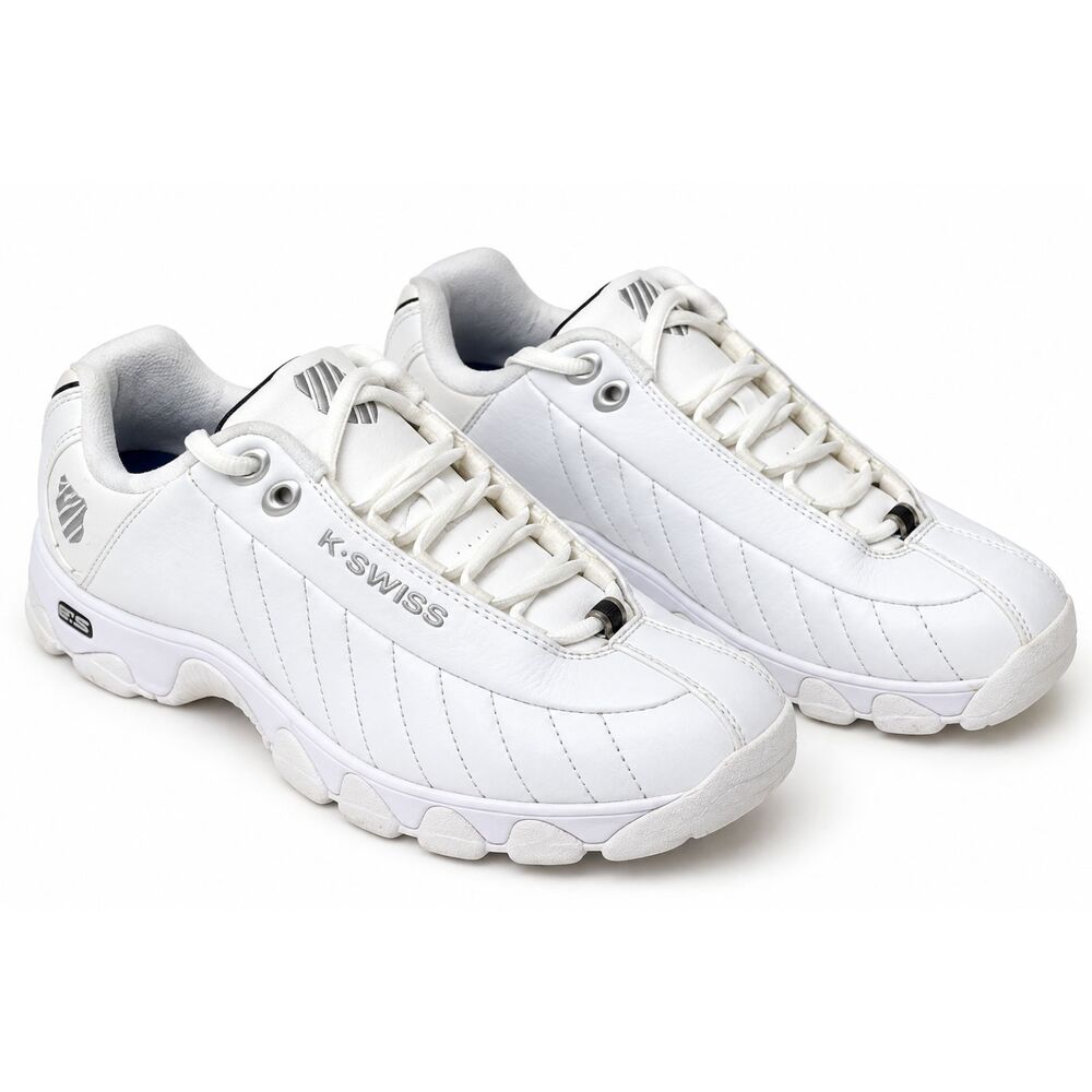 K Swiss Shoes Mens 7.5 White Leather Sneakers Womens 9 Athletic Walking Casual